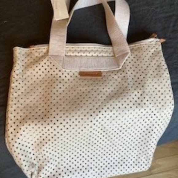 NWT Bibashops Webag Leather Tote Bag in Soft Pink/Blush OS Weather Resistant - Picture 4 of 5